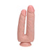 Realrock Double Trouble 7 In. / 8 In. Dildo Beige - SexToy.com