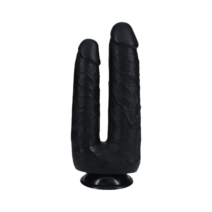 Realrock Double Trouble 7 In. / 8 In. Dildo Black - SexToy.com