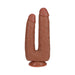 Realrock Double Trouble 7 In. / 8 In. Dildo Tan - SexToy.com