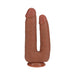 Realrock Double Trouble 7 In. / 8 In. Dildo Tan - SexToy.com