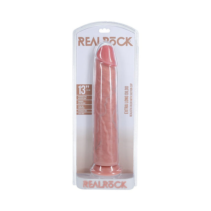 Realrock Extra Long 13 In. Dildo Beige - SexToy.com