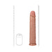 Realrock Extra Long 14 In. Dildo Tan - SexToy.com