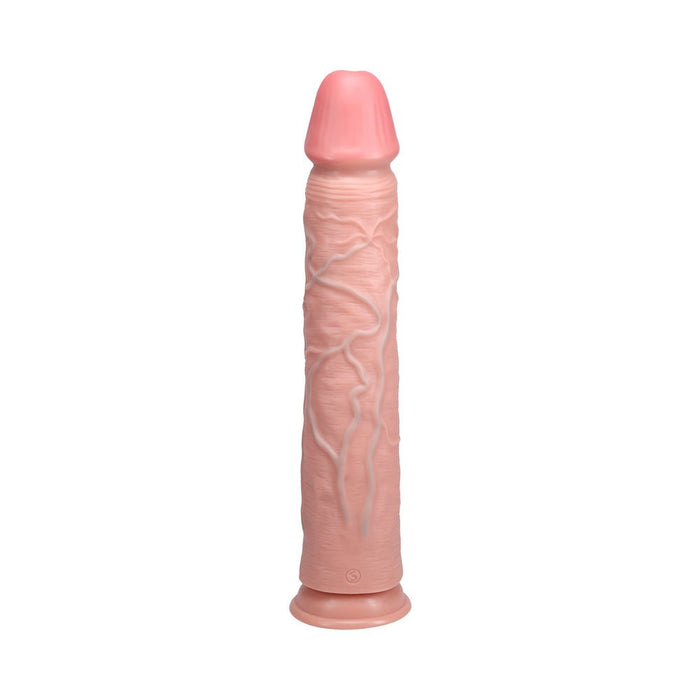 Realrock Extra Long 15 In. Dildo Beige - SexToy.com