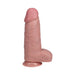 Realrock Extra Thick 10 In. Dildo With Balls Beige - SexToy.com