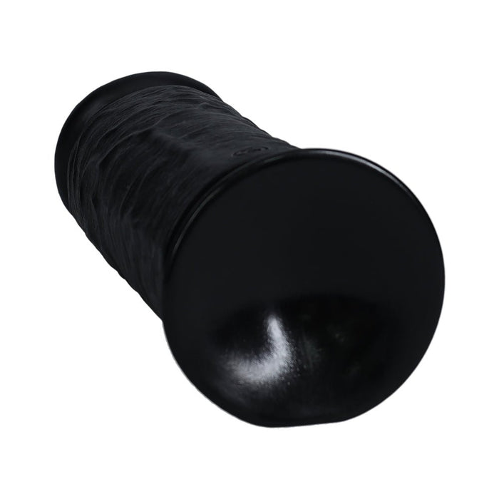 Realrock Extra Thick 9 In. Dildo Black - SexToy.com