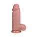 Realrock Extra Thick 9 In. Dildo With Balls Beige - SexToy.com