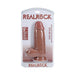 Realrock Extra Thick 9 In. Dildo With Balls Tan - SexToy.com