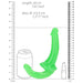 Realrock Glow In The Dark 6 In. Strapless Strap - on Dildo Neon Green - SexToy.com