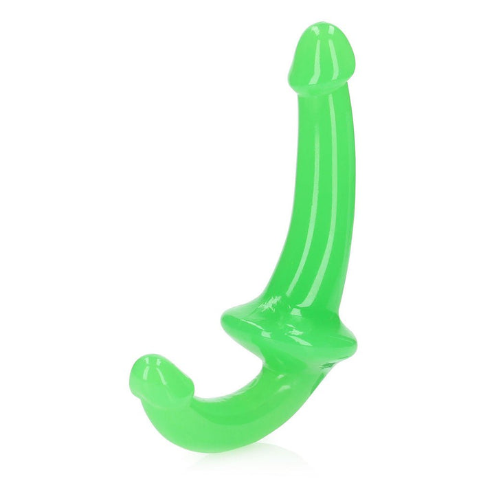 Realrock Glow In The Dark 6 In. Strapless Strap - on Dildo Neon Green - SexToy.com