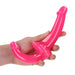 Realrock Glow In The Dark 6 In. Strapless Strap - on Dildo Neon Pink - SexToy.com