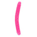 Realrock Glow In The Dark Double Dong 12 In. Dual - ended Dildo Neon Pink - SexToy.com