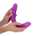 Realrock Glow In The Dark Double Dong 15 In. Dual - ended Dildo Neon Purple - SexToy.com