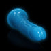 Realrock Glow In The Dark Slim 11 In. Dildo Neon Blue - SexToy.com