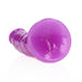 Realrock Glow In The Dark Slim 7 In. Dildo Neon Purple - SexToy.com