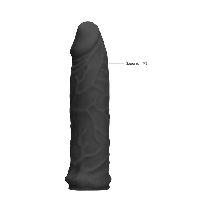 Realrock Penis Sleeve 7 Black - SexToy.com