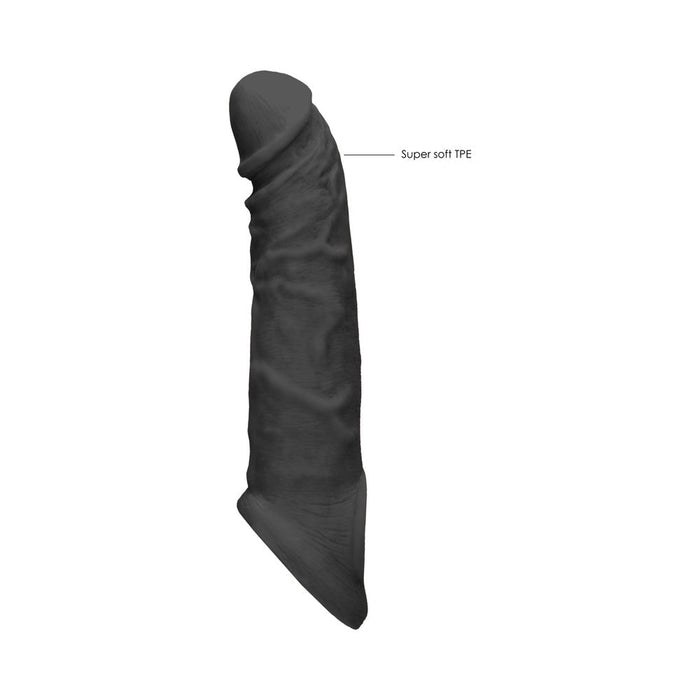 Realrock Penis Sleeve 8 Black - SexToy.com