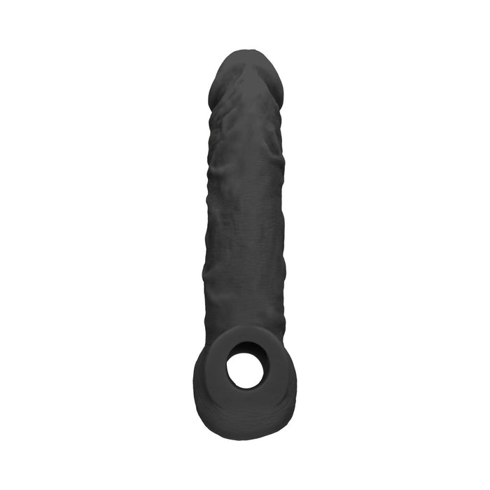 Realrock Penis Sleeve 8 Black - SexToy.com