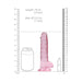 Realrock Realistic Dildo With Balls 7" Pink - SexToy.com