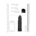 Realrock Skin 7 In. Penis Extender Sleeve Black - SexToy.com