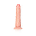 Realrock Slim Realistic Dildo With Suction Cup 6 In. Vanilla - SexToy.com