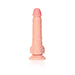 Realrock Straight Realistic Dildo With Balls And Suction Cup 8 In. Light - SexToy.com