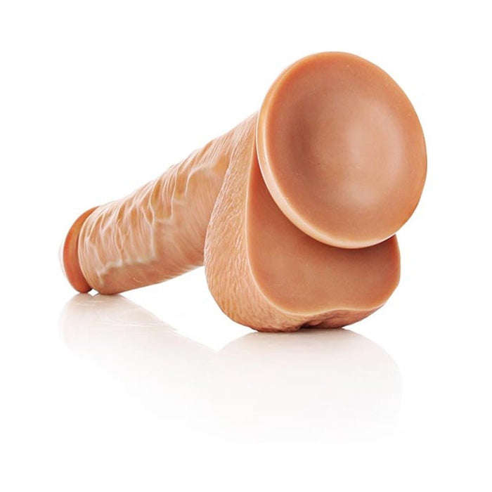 Realrock Straight W/balls 12 Tan - SexToy.com