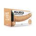 Realrock Vibrating Hollow Strap - on With Balls 9 In. Mocha - SexToy.com