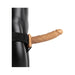 Realrock Vibrating Hollow Strap - on Without Balls 8 In. Caramel - SexToy.com