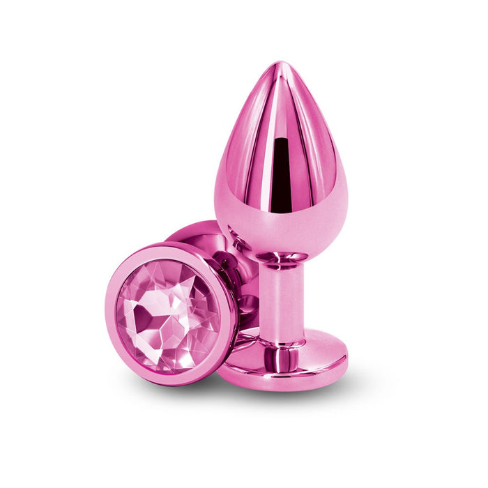 Rear Assets Metal Anal Plug Medium Pink - SexToy.com