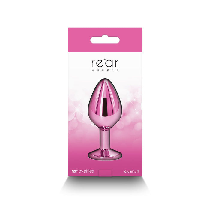 Rear Assets Metal Anal Plug Medium Pink - SexToy.com