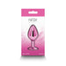 Rear Assets Metal Anal Plug Medium Pink - SexToy.com