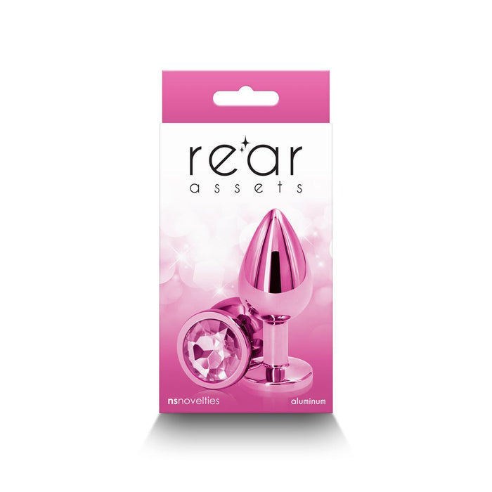 Rear Assets Metal Anal Plug Medium Pink - SexToy.com