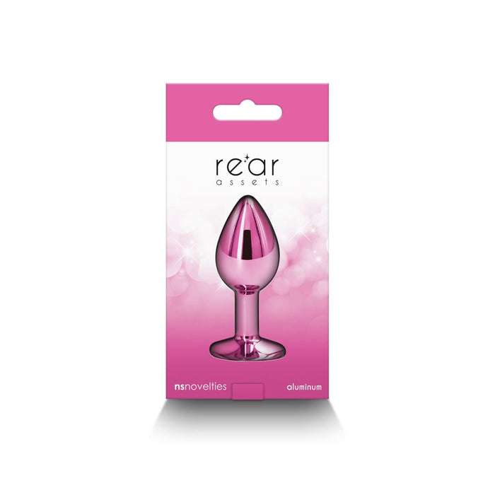 Rear Assets Metal Anal Plug Small Pink - SexToy.com