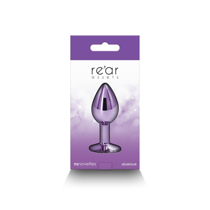 Rear Assets Metal Anal Plug Small Purple - SexToy.com