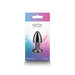 Rear Assets Petite Metal Anal Plug Gunmetal/rainbow - SexToy.com