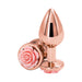 Rear Assets Rose Anal Plug - Medium - Pink - SexToy.com