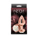 Rear Assets Rose Anal Plug - Medium - White - SexToy.com