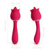 Rhea The Rose Clit Tongue Licking Vibrator And G - spot Massager Red - SexToy.com