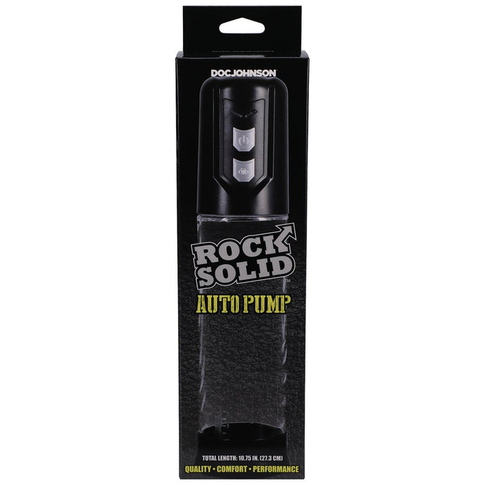 Rock Solid Auto Pump Black/clear - SexToy.com