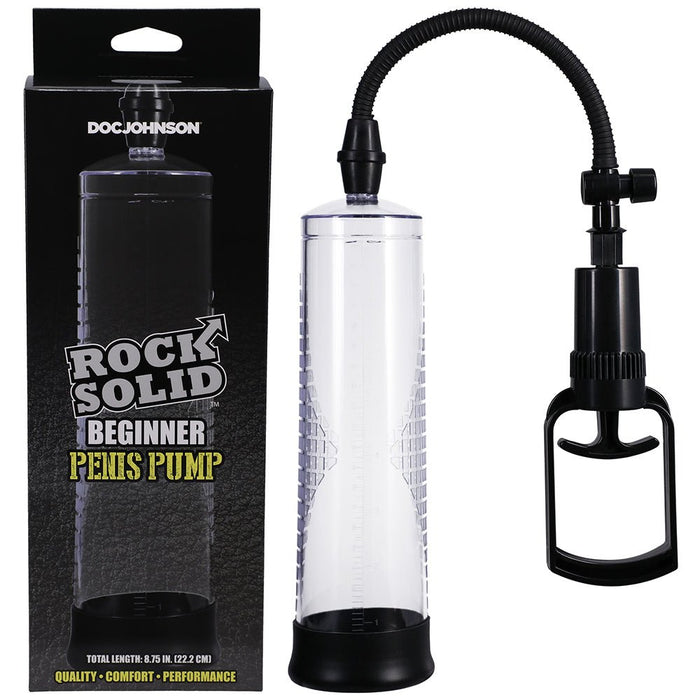 Rock Solid Beginner Penis Pump Black/clear - SexToy.com