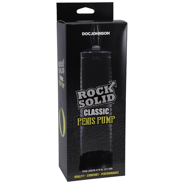 Rock Solid Classic Penis Pump Black/clear - SexToy.com