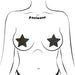 Rockstar Black Glitter Star Pasties O/S - SexToy.com