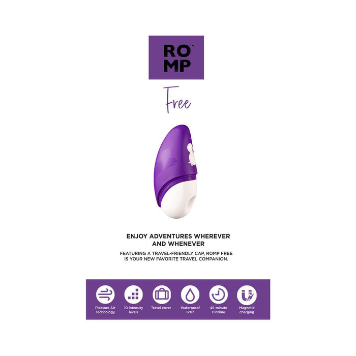 ROMP Discreet Suction Vibrator Free Purple - SexToy.com