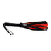 Rouge Short Suede Flogger Leather Handle Black/red - SexToy.com