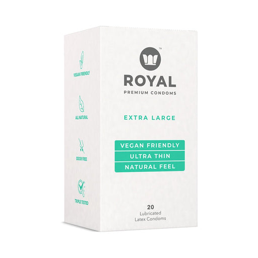 Royal Condom Extra Large Vegan Condoms 20 - pack - SexToy.com