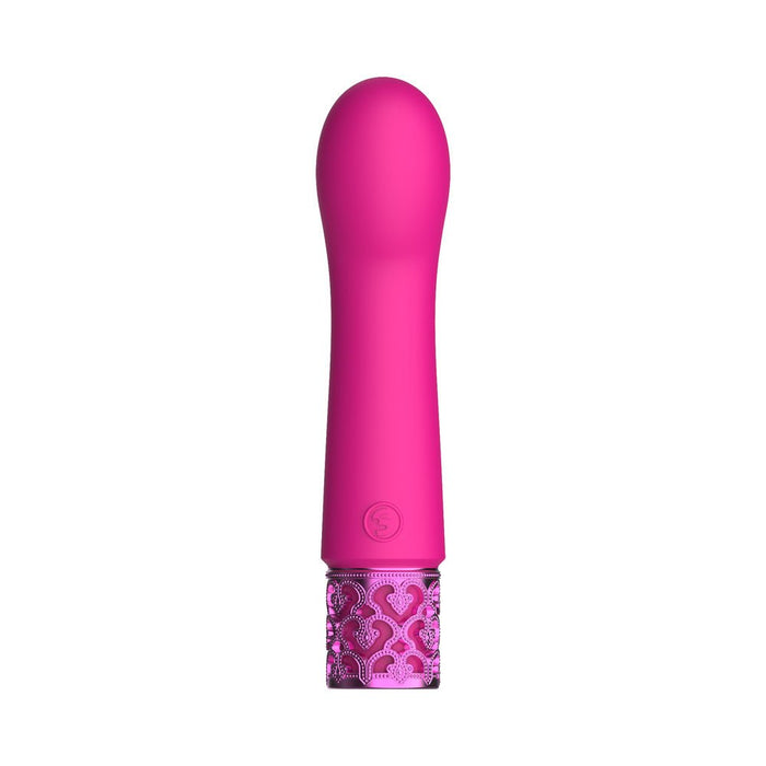 Royal Gems - Bijou - Silicone Rechargeable Bullet - Pink - SexToy.com