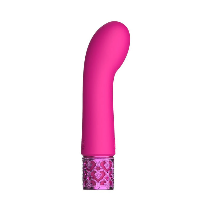 Royal Gems - Bijou - Silicone Rechargeable Bullet - Pink - SexToy.com