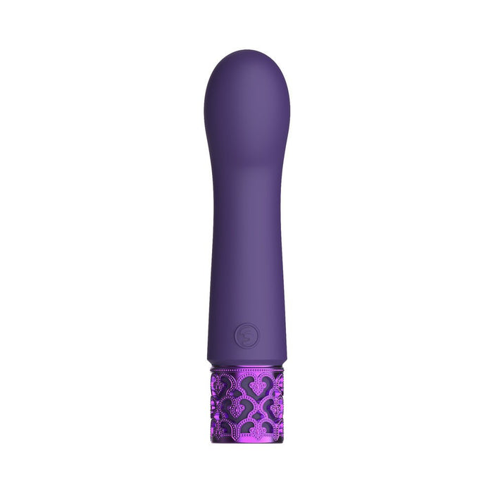 Royal Gems - Bijou - Silicone Rechargeable Bullet - Purple - SexToy.com