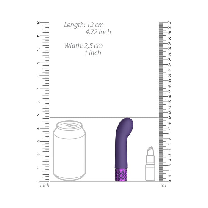 Royal Gems - Bijou - Silicone Rechargeable Bullet - Purple - SexToy.com