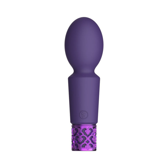 Royal Gems - Brilliant - Silicone Rechargeable Bullet - Purple - SexToy.com